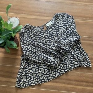 Pins and Needles Quarter Sleeve Boxy Crop Top